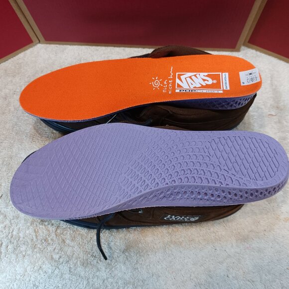 Vans Men's 8.5 Skate Half Cab Nick Michel Navy/Brown Suede VN0A5KYABF1 - Picture 6 of 13